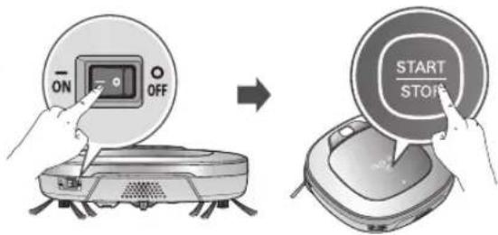 LG HomBot VR9624PR - Kapcsolja be a Robot Cleaner tapellatasat. (15.o.) - 1