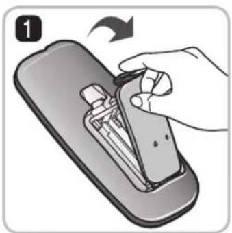 LG HomBot VR9624PR - De batterij van de afstandsbediening opladen - 1