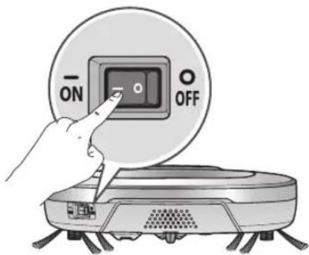 LG HomBot VR9624PR - Mise sous tension par l'interrupteur - 1