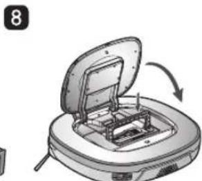 LG HomBot VR9624PR - NETTOYAGE DU BAC À POUSSIÈRE - 8