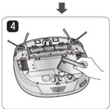 LG HomBot VR9624PR - Az akkumulator ki- es beszerelse - 10