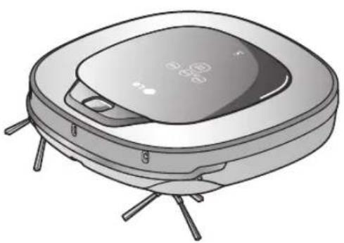 LG HomBot VR9624PR - Előfordulhat, hogy a következő hangüzenetet hallja: "Please remove any foreign material from the brush on the bottom of the HOM-BOT." - 8