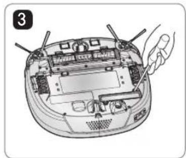LG HomBot VR9624PR - Az akkumulator ki- es beszerelse - 5