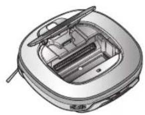 LG HomBot VR9624PR - Upon a voice message, "Please check that the dust bin and filter are properly installed." - 2