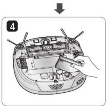 LG HomBot VR9624PR - De batterij eruit halen en er weeinzetten - 10