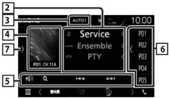 KENWOOD DMX7018DABS - Utilisation de base de DAB - 1