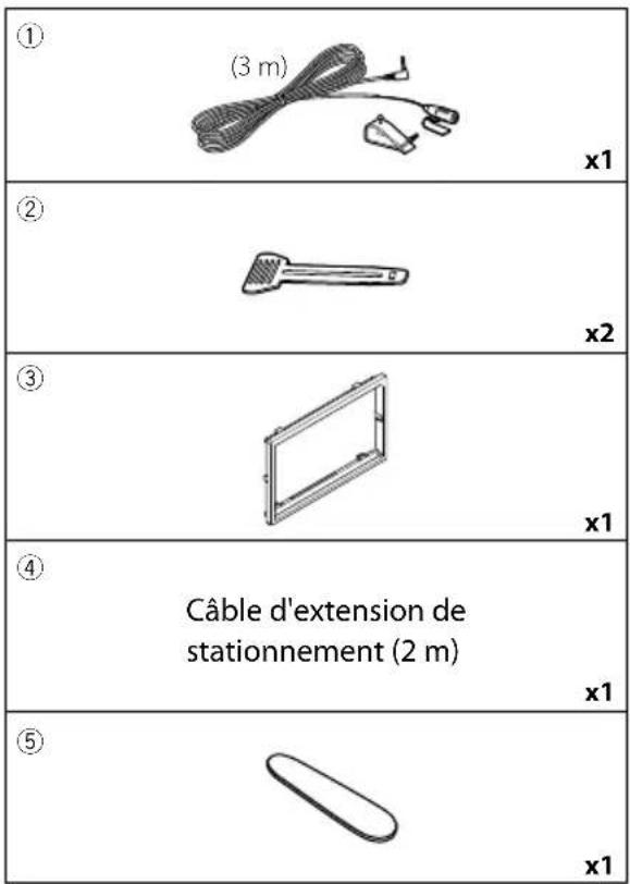KENWOOD DMX7018DABS - Accessoires fournis pour l'installation - 1