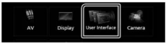 KENWOOD DMX7018DABS - Configuration de l'interface utilisateur - 1