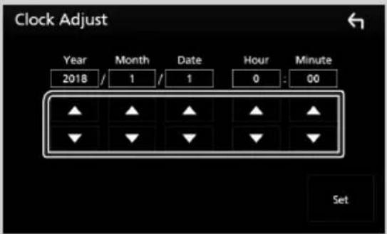 KENWOOD DMX7018DABS - Réglez la date puis l'heure. - 1