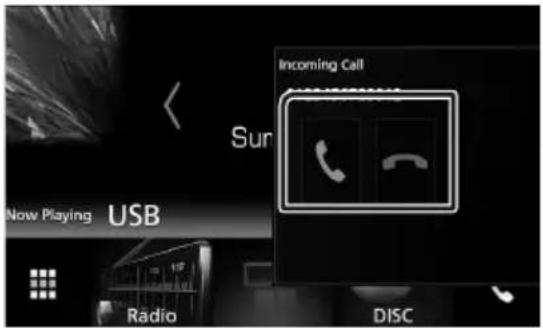 KENWOOD DMX7018DABS - Receive a call - 1
