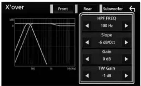 KENWOOD DMX7018DABS - Set each item as follows. - 1