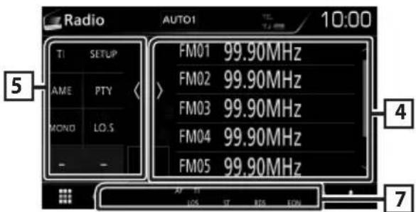 KENWOOD DMX7018DABS - Utilisation de base de la radio - 2