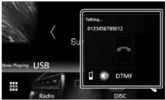 KENWOOD DMX7018DABS - Operations during a call - 1