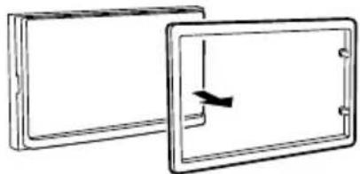 KENWOOD DMX7018DABS - Removing the trim plate - 2
