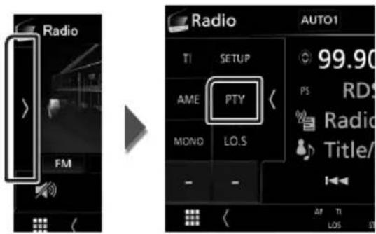 KENWOOD DMX7018DABS - Recherche par type de programme (syntoniseur FM uniquement) - 1