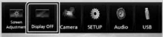 KENWOOD DMX7018DABS - Mettez l'écran hors tension - 1