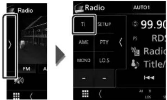 KENWOOD DMX7018DABS - Traffic Information (FM only) - 1