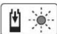 BOSCH Easy HedgeCut 1235 Li - Luce intermittente indicator di carica della batteria verde - 1