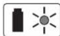 BOSCH Easy HedgeCut 1235 Li - Yesilaki sar gostergesinin surekliyanmasi - 1