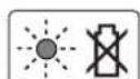 BOSCH Easy HedgeCut 1235 Li - Flashing Red Battery Charge Indicator - 1