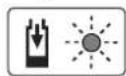 BOSCH Easy HedgeCut 1235 Li - Knipperende groene accuoplaadindicatie - 1