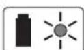 BOSCH Easy HedgeCut 1235 Li - Indicateur vert de charge de l'accu allumé en permanence - 1