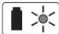 BOSCH Easy HedgeCut 1235 Li - Luce continua indicator di carica della batteria verde - 1