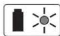 BOSCH Easy HedgeCut 1235 Li - Luz permanente verde de indentacao da energia do acumulador - 1