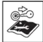 Wolf Garten A 460 A SP HW - Symbols on the lawn mower - 6