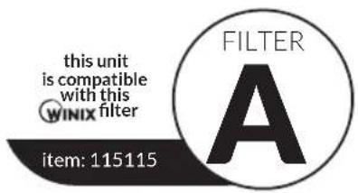 Winix Zero N - Vervangende Winix-filters kopen: - 1