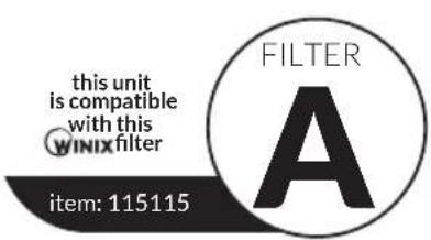 Winix Zero N - Pour acheter le remplacement filtres WINIX: - 1