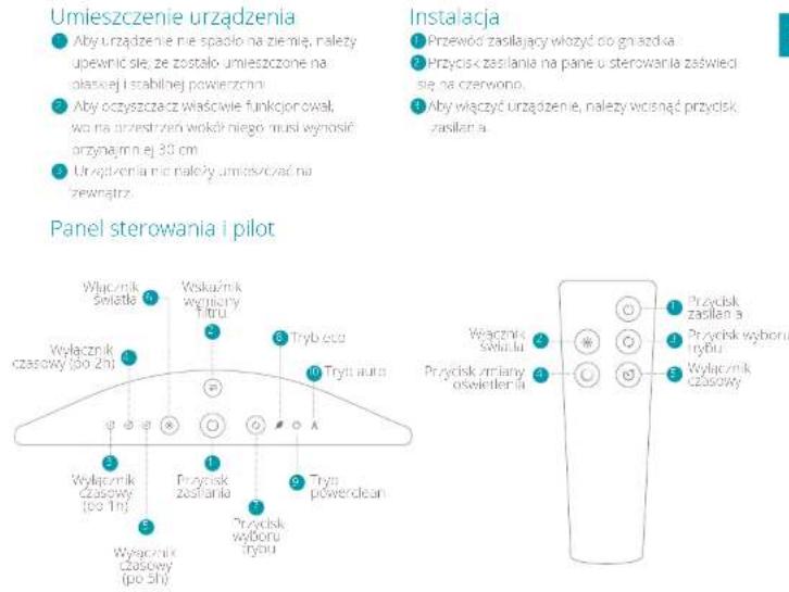 DUUX Solair - Opis produktu 2. Instalacja l uzytkowanie - 2