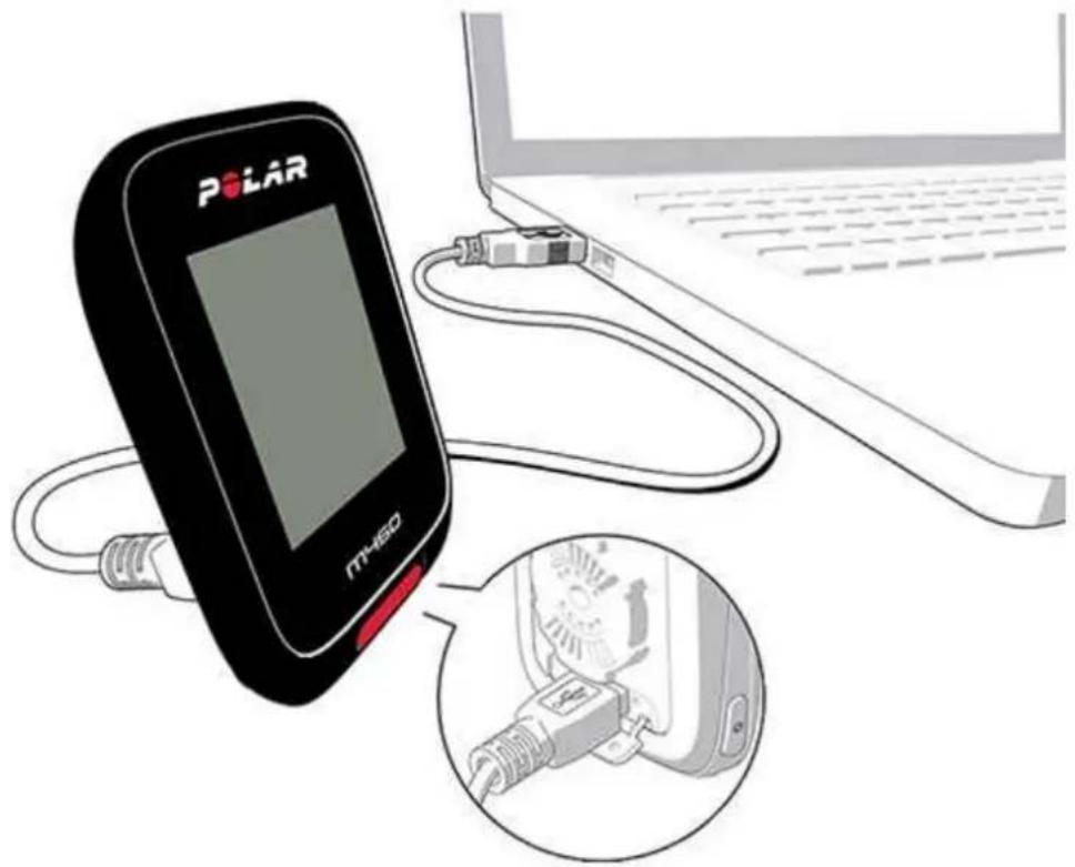 POLAR M460 - CHARGER LA BATTERIE - 1