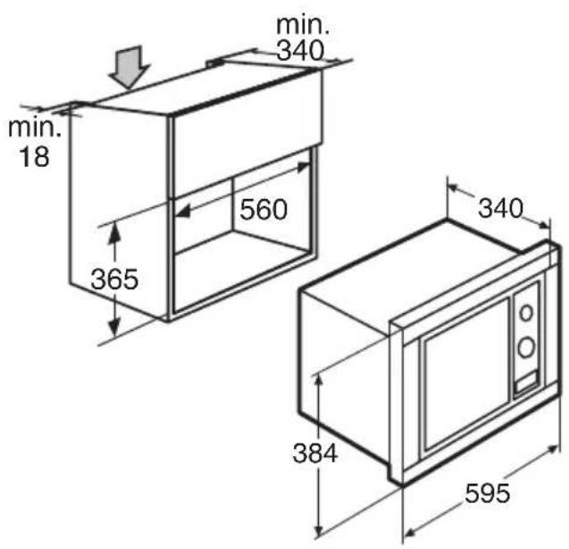 ETNA SM120RVS - Installation dimensions - 2