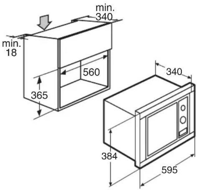 ETNA SM120RVS - Einbaumafe - 2