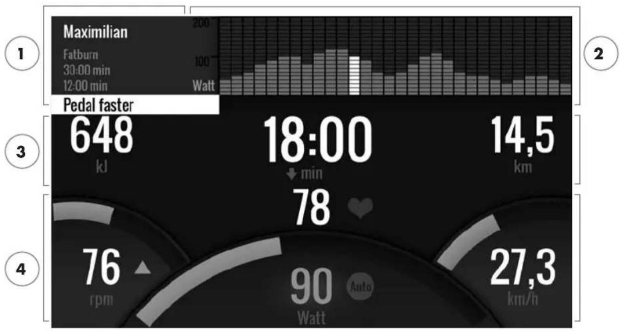 KETTLER Ergo C10 - THE TRAINING SCREEN - 1