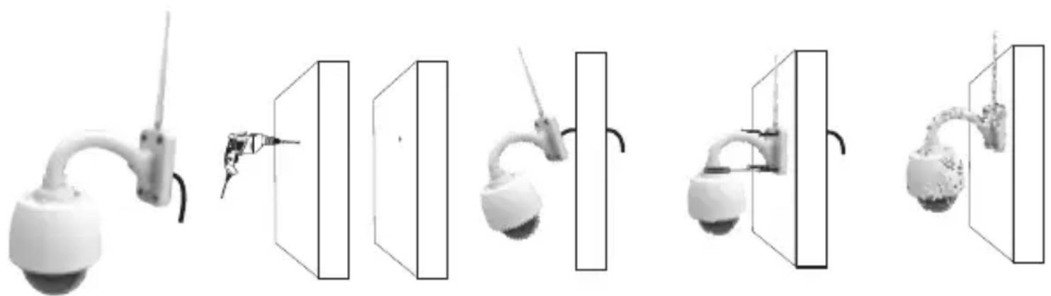 ALECTO DVC255IP - TO MOUNT THE CAMERA ON A FIXED SPOT. - 1