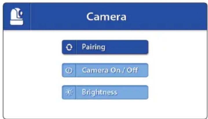 Luvion Prestige Touch 2 - MENU >CAMERA > PAIRING - 3