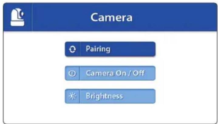 Luvion Prestige Touch 2 - MENU >CAMERA > PAIRING - 3