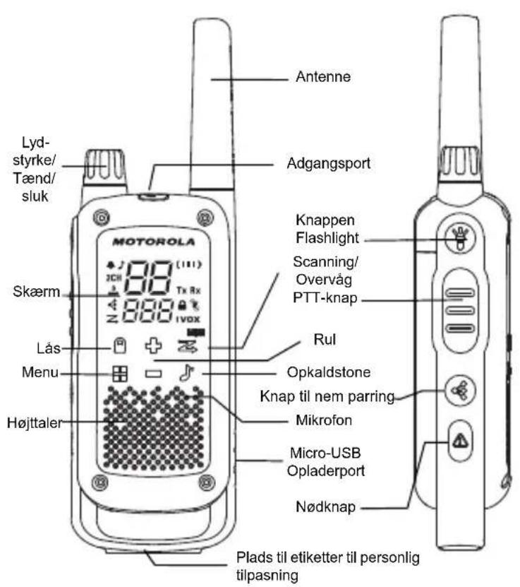 MOTOROLA Talkabout T82 Extreme - Funktioner og specifikationer - 1