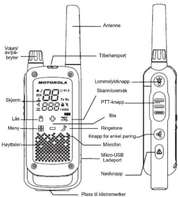 MOTOROLA Talkabout T82 Extreme - Funksjoner og spesifikasjoner - 1