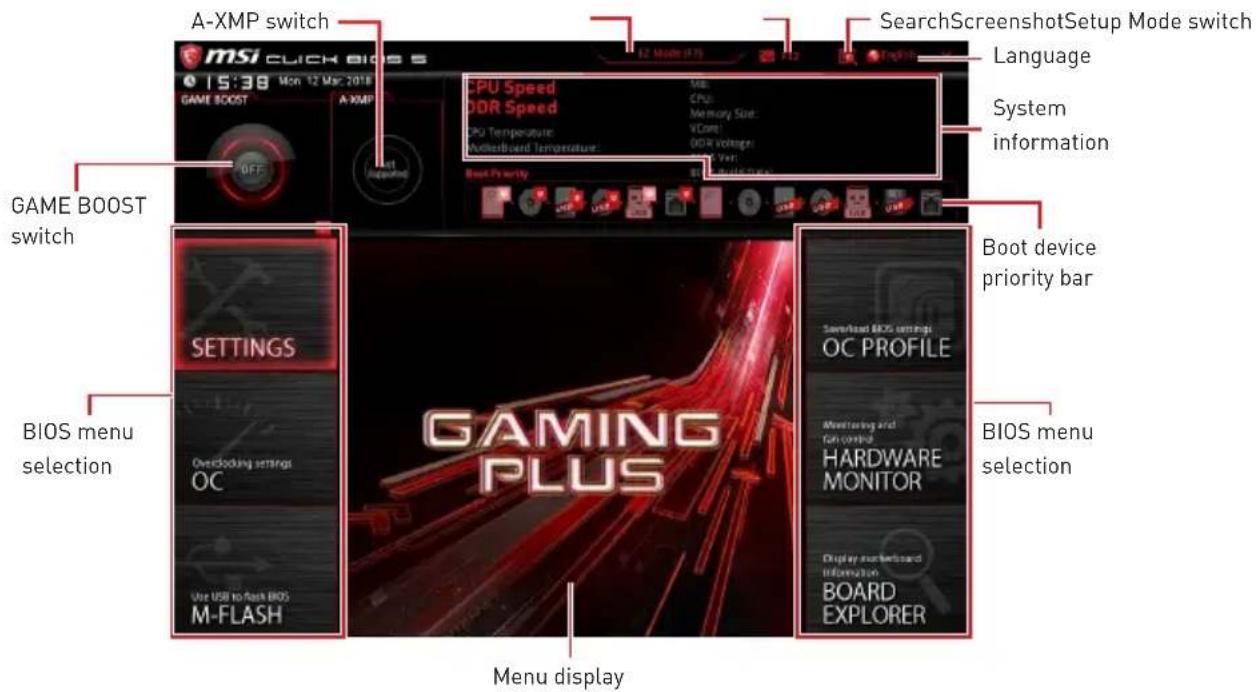 MSI X470 Gaming Plus - Advanced Mode - 1