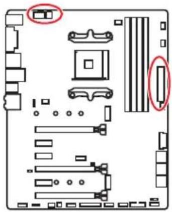MSI X470 Gaming Plus - CPU_PWR1, CPU_PWR2, ATX_PWR1: Stromanschlüsse - 1