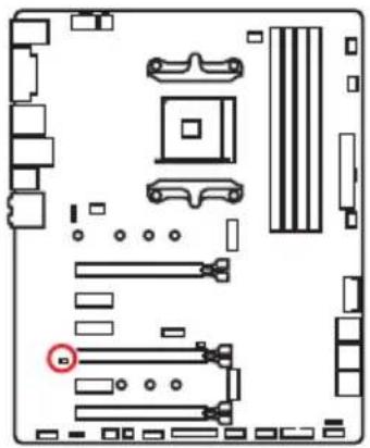 MSI X470 Gaming Plus - JBAT1 : Cavalier Clear CMOS (Réinitialisation BIOS) - 1
