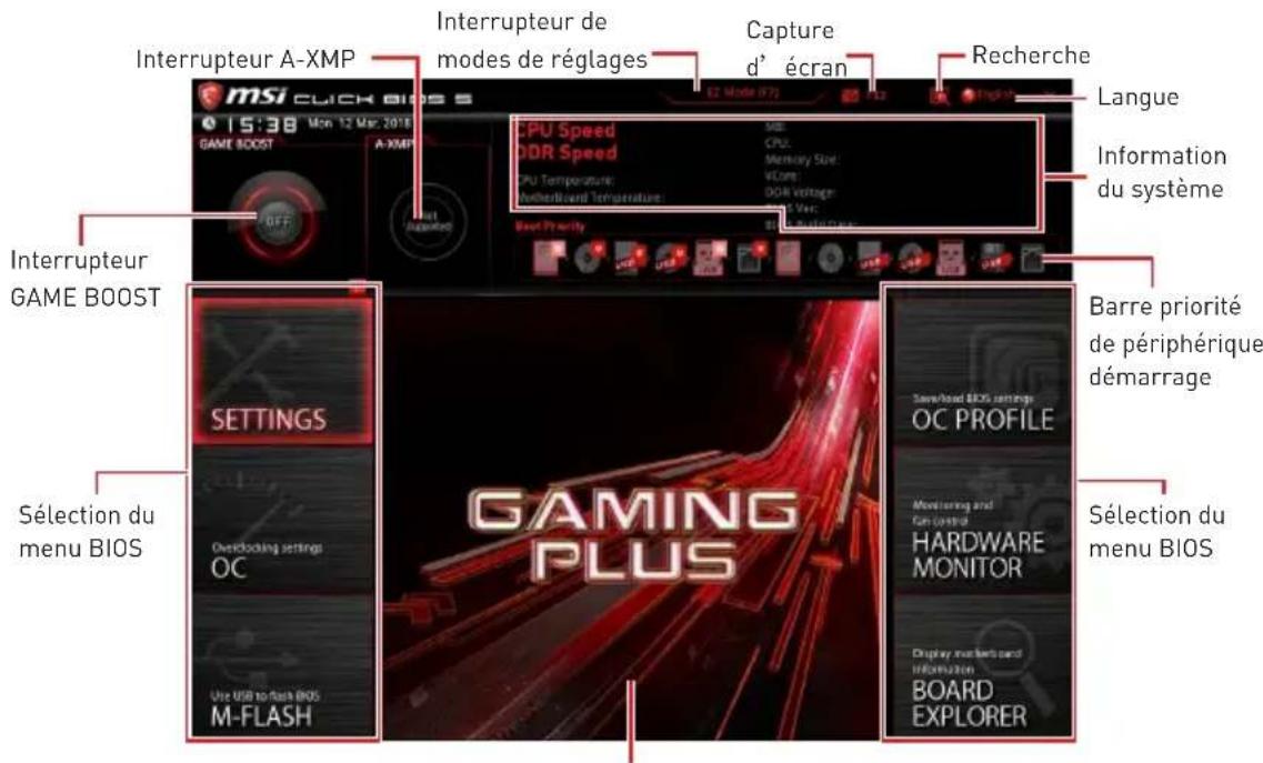 MSI X470 Gaming Plus - Advanced Mode (mode avancé) - 1
