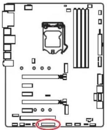 MSI X470 Gaming Plus - JLPT1: Parallele Schnittstelle - 1