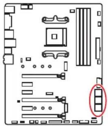 MSI X470 Gaming Plus - SATA1~6: SATA 6Gb/s Connectors - 1