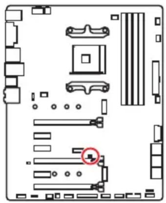 MSI X470 Gaming Plus - JCI1: Connecteur intrusion chassis - 1