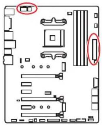MSI X470 Gaming Plus - CPU_PWR1, CPU_PWR2, ATX_PWR1: Connecteurs d'alimentation - 1