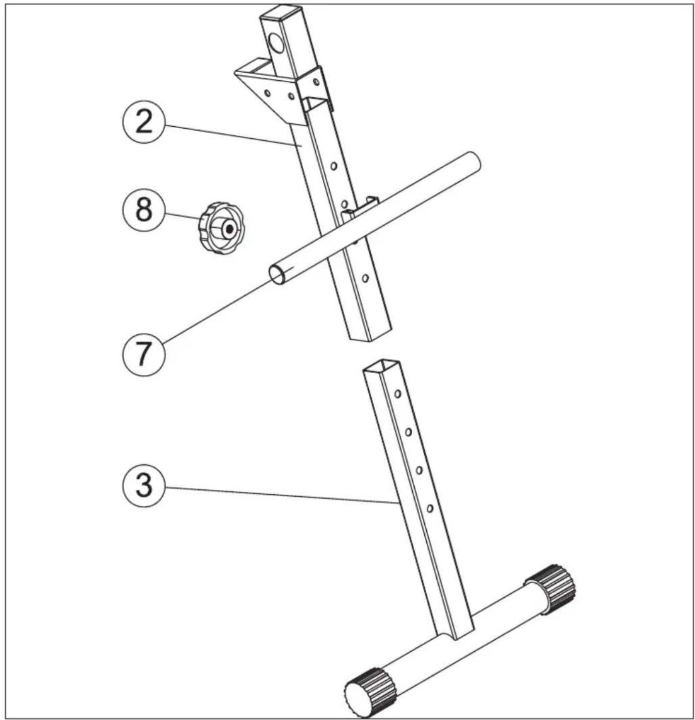 TUNTURI AB20 Abdominal Bench - Attention, Achtung, Attention, Attentie, Attenzione, Atencion, Giv akt, Huomio - 1